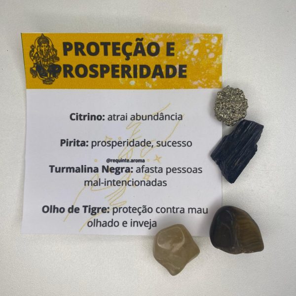 Kit Cristais Proteção e Prosperidade