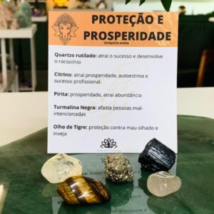 Kit Cristais Proteção e Prosperidade