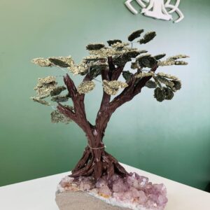 ÁRVORE DE AMETISTA COM PIRITA