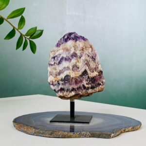 Ametista Chevron com base