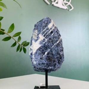 Pedra Bruta Sodalita com base