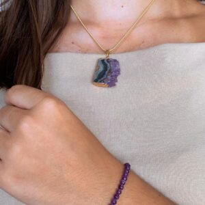 Colar e Pulseira de Ametista