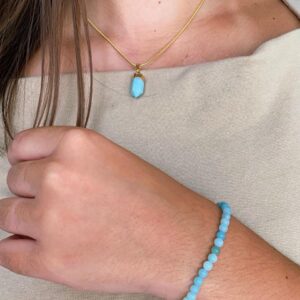 Conjunto de Amazonita - Colar e Pulseira