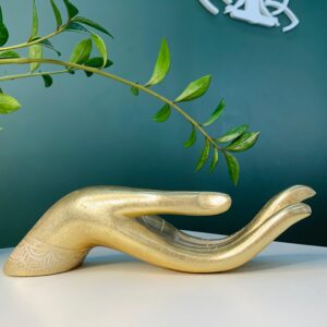 Incensário Dourado - Mão de Buda