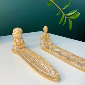 Incensários Buda dourado